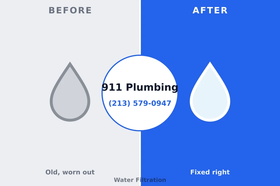 Before and after: plumbing company Tukwila, WA